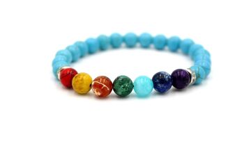 Bracelet Charming Mix Turquoise & Gemstone par LRV / SKU291 1