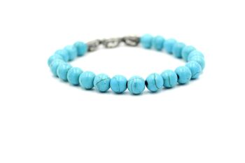 Bracelet en pierres précieuses turquoise par LRV - UK104 / SKU292 1