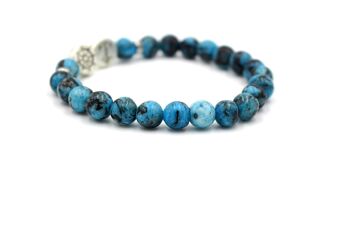 Bracelet en pierres précieuses Sodalite par LRV - UK89 / SKU295 2