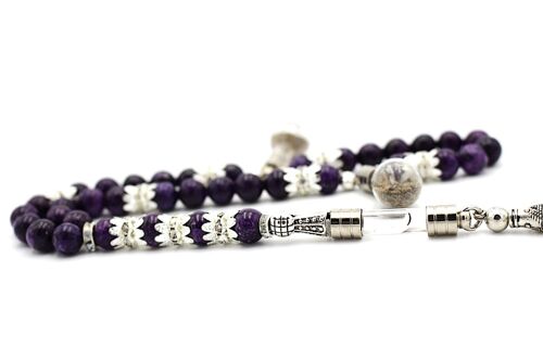 Master Piece Amethyst Gemstone Prayer Beads Tesbih by Luxury R Visible LRV BS290K / SKU296
