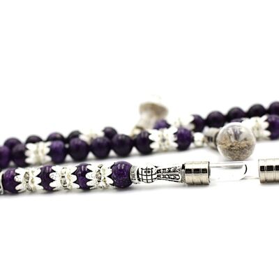 Master Piece Amethyst Gemstone Prayer Beads Tesbih by Luxury R Visible LRV BS290K / SKU296