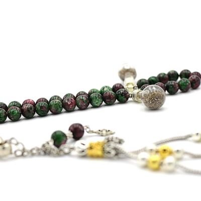 Ruby Zoisite Gemstone Prayer Beads Jewellery Tesbih / SKU298
