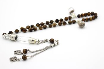 Perles de prière en pierres précieuses de bronzite / SKU302 2