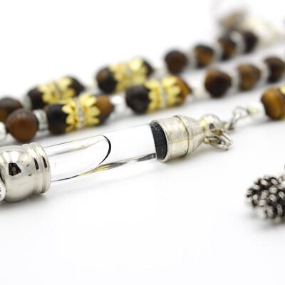 Perles de prière en pierres précieuses de bronzite Tesbih par Luxury R Visible LRV / SKU303