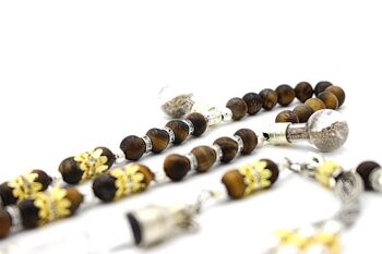 Perles de prière en pierres précieuses de bronzite Tesbih par Luxury R Visible LRV / SKU303 2