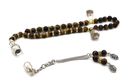 Unique Bronzite Gemstone Prayer Beads Tesbih by Luxury R Visible LRV BS270K / SKU306