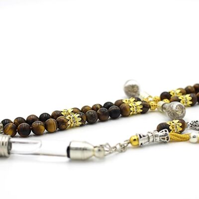 Perline di preghiera con pietre preziose per meditazione Bronzite di LRV / SKU320