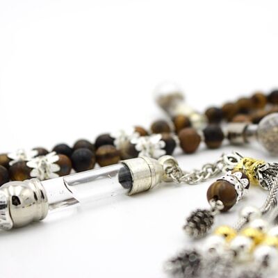 Perles de prière en pierres précieuses de méditation Bronzite par Luxury R Visible / SKU322