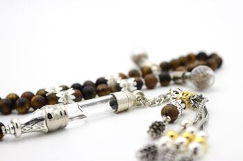 Perles de prière en pierres précieuses de méditation Bronzite par Luxury R Visible / SKU322 1