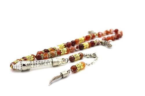 Luxury One of a Kind Meditation Agate Gemstone Prayer Beads Only by Luxury R Visible LRV BS230K / SKU332