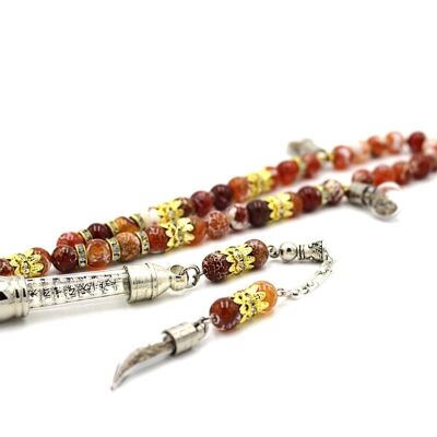 Luxury One of a Kind Meditation Agate Gemstone Prayer Beads Only by Luxury R Visible LRV BS230K / SKU332