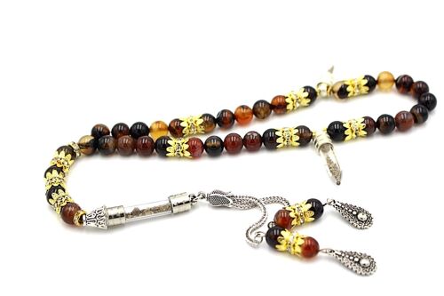 One of a Kind Meditation Gemstone Agate Prayer Beads Only by Luxury R Visible LRV / SKU334