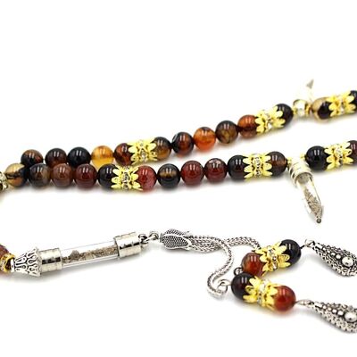 One of a Kind Meditation Gemstone Agate Prayer Beads Only by Luxury R Visible LRV / SKU334