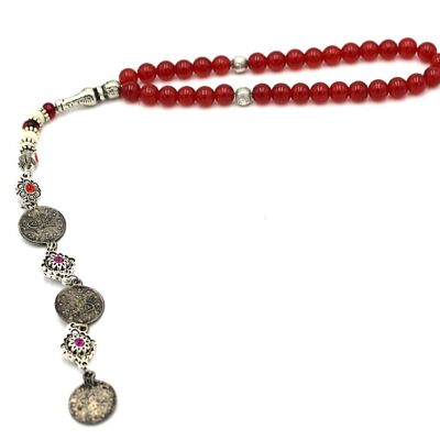 Perles de pierres précieuses d'agate de cristaux roses par Luxury R Visible LRV GM102K / SKU355