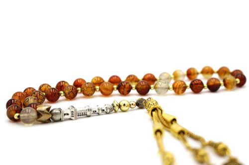 Fab Agate Healing Gemstone Beads by Luxury R Visible / SKU359