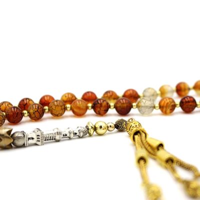 Fab Agate Healing Gemstone Beads by Luxury R Visible / SKU359