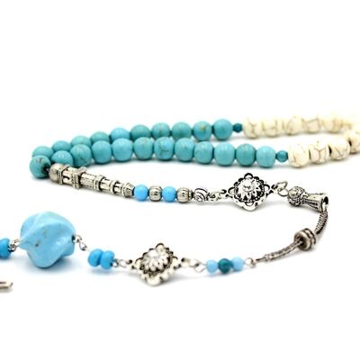 Only By LRV, Howlite Color & Tugra Combo Healing Gemstone Beads UK1344K / SKU369