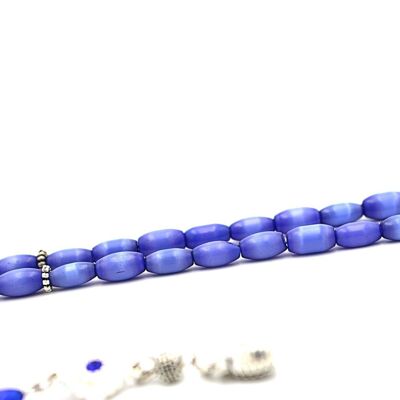 Blue Mother of Pearl Prayer & Meditation Beads / SKU380