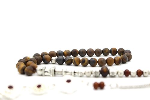 Tiger Eye Gemstone, Meditation & Prayer Beads by LRV UK899K / SKU383