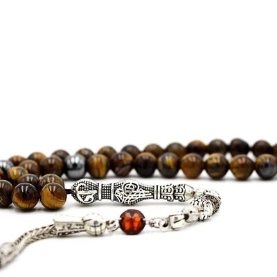 LRV Combo, Hematite & Tiger Eye Gemstone, Meditation & Prayer Beads by LRV UK899K / SKU385