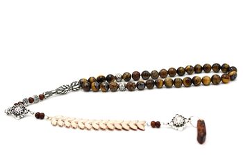 Guérison des pierres précieuses en œil de tigre, de la méditation et des perles de prière / SKU389 2