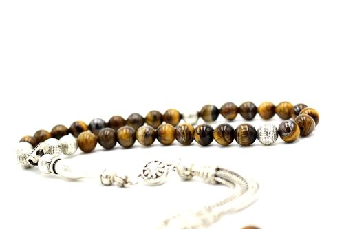 Unique Healing Tiger Eye Gemstone, Meditation & Prayer Beads UK475K / SKU390