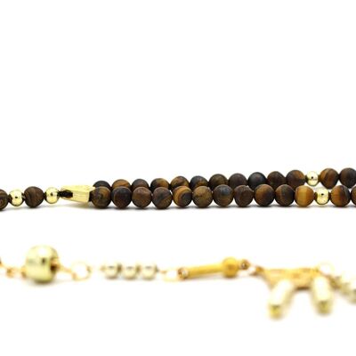 Unique Healing Tiger Eye Gemstone, Meditation & Prayer Beads UK455K / SKU391