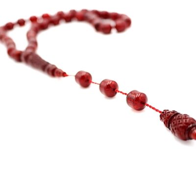 Hand Crafted Cherry Blast Cylinder Prayer & Meditation Beads UK689K / SKU417