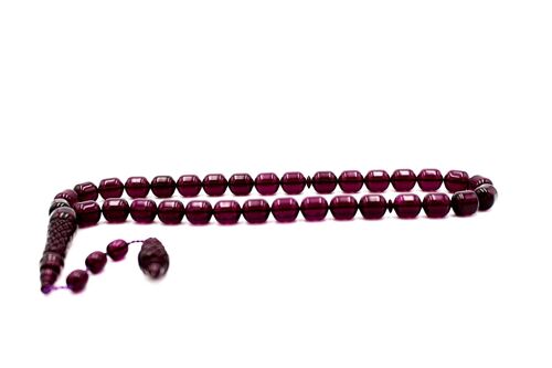 Hand Crafted Glow of Purple Cylinder Prayer & Meditation Beads UK589K / SKU418