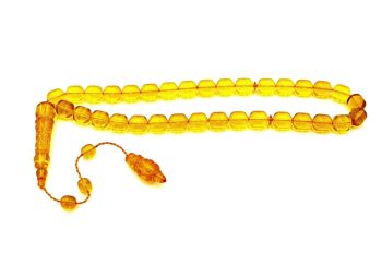 Perles de prière et de méditation en cylindre de brise ambre fabriquées à la main UK413K / SKU425 3