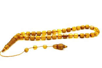 Perles de prière et de méditation cylindriques fabriquées à la main UK343K / SKU430 4