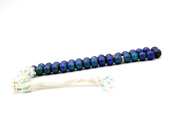 Élégantes perles de prière et de méditation Moodstone par LRV Luxury R Visible / SKU448 1