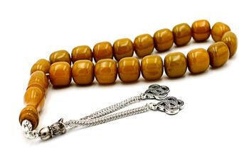 Perles de prière cylindriques parfumées à l'ambre, tasbih / SKU451 2