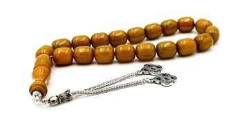 Perles de prière cylindriques parfumées à l'ambre, tasbih / SKU451 3