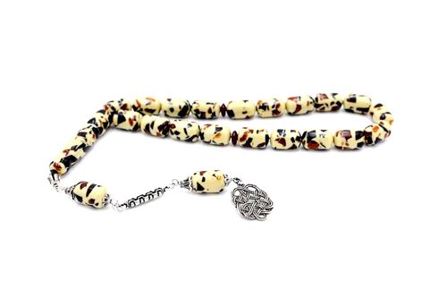 Amber Fragrance Cylinder Prayer Beads / SKU455