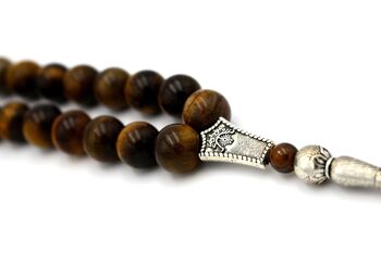 Perles de prière et de méditation en œil de tigre uniques à collectionner / SKU458 2