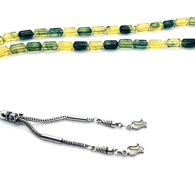 Gorgeous Green Yellow Combo Prayer & Meditation Beads / SKU473