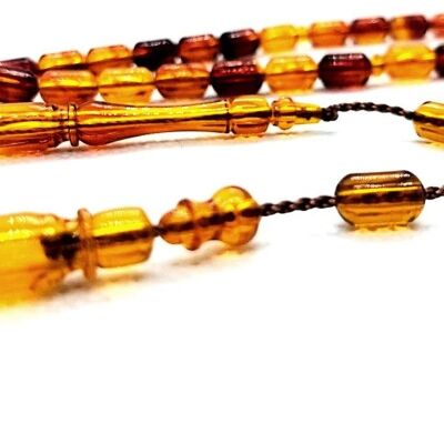 Honey - Amber Prayer & Meditation Beads / SKU475