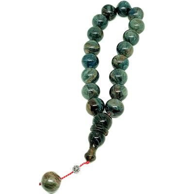 Cadet Blue Prayer Beads, Kehribar Tesbih-Tasbih / SKU486