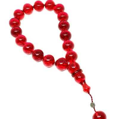Cherry Red Prayer Beads | Kehribar Tesbih / SKU487
