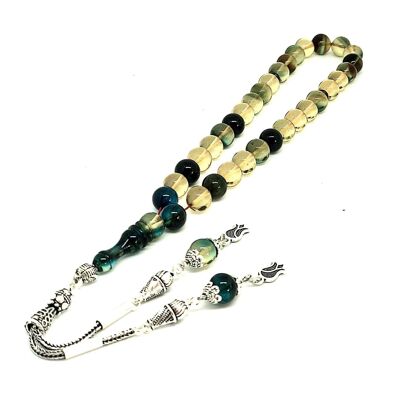 TRI-COLOURED Prayer Beads, Kehribar Tesbih UK-177L / SKU488
