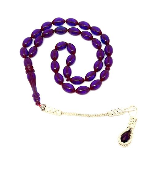 Copper Tassel Prayer Beads, Kehribar Tesbih UK-398L / SKU502
