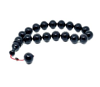 Perles de prière noires, Tesbih par LRV / SKU516 3