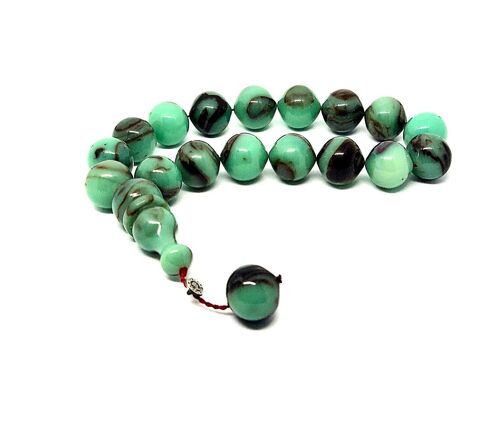Mint Amber Prayer Beads, Kehribar Tesbih UK-701Z / SKU517