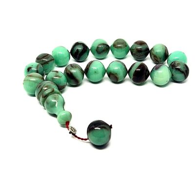 Mint Amber Prayer Beads, Kehribar Tesbih UK-701Z / SKU517