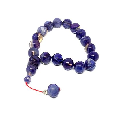 Lavender Prayer Beads, Kehribar Tesbih 447V / SKU518