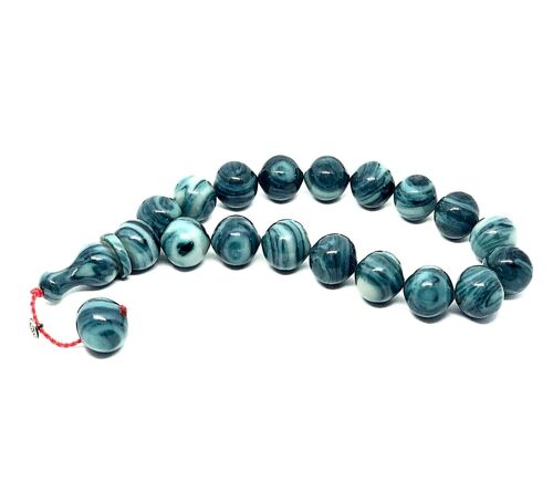 Blue & Green Combo, Amber Resins Prayer Beads, Tesbih / SKU520