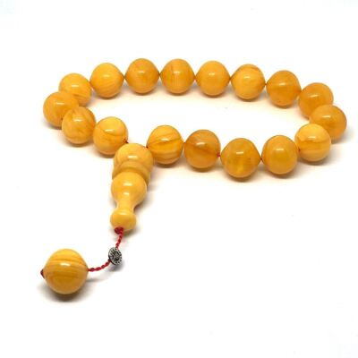 Preghiera color ambra e perline antistress - Tasbih / SKU522