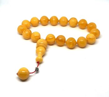 Perles de prière et de soulagement du stress en ton ambre - Tasbih / SKU522 1