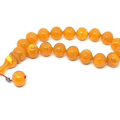 Honey Tone Prayer Beads, Kehribar Tesbih UK658B / SKU523